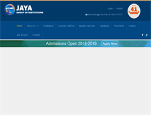 Tablet Screenshot of jayagc.org